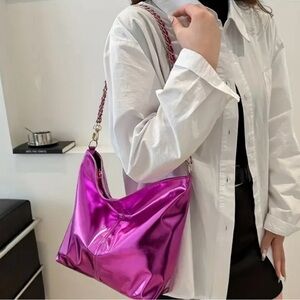 Shiny Pink Women's Bag